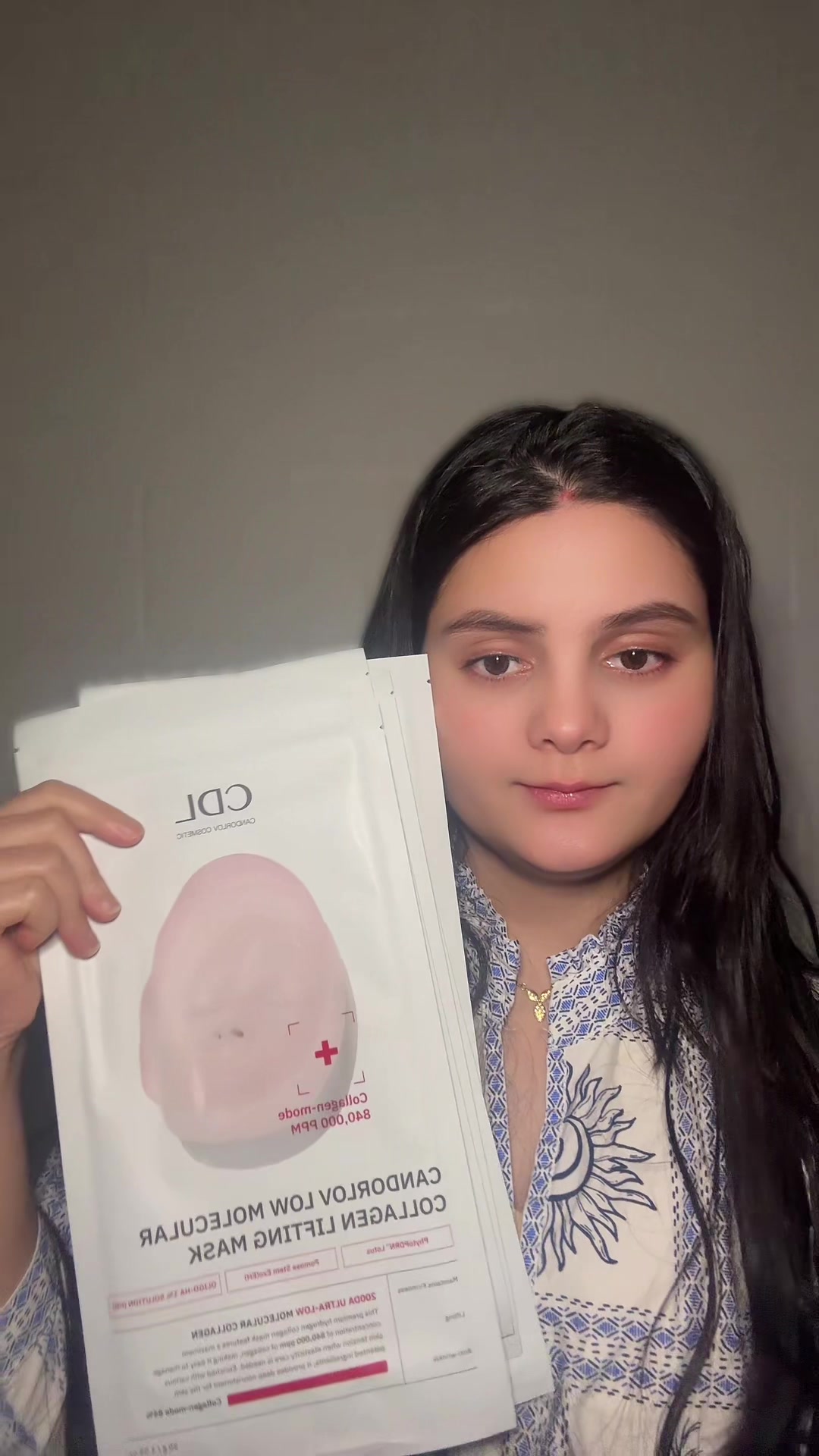 TikTok post by @pu_ja61 for Candorlov US. Caption reads: [...] Korean Skincare Facial Mask 🥰 @Candorlov US....