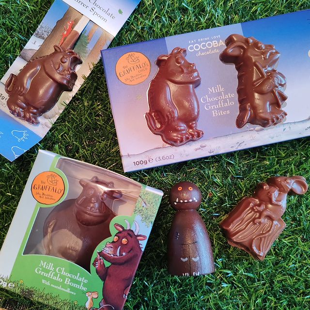 Instagram post by @amy_motheringarainbow for Cocoba Chocolate. Caption reads: [...] beautiful chocolate treats from....