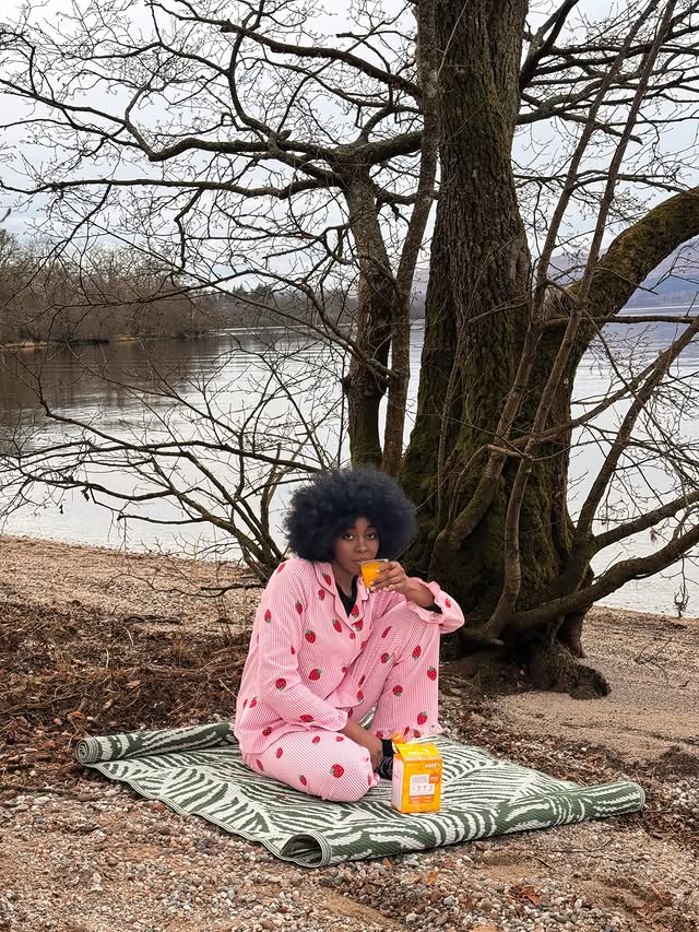 Instagram post by @melodyjacob1 for The Influence Room. Caption reads: Starting my morning by the loch with a Zest Active....