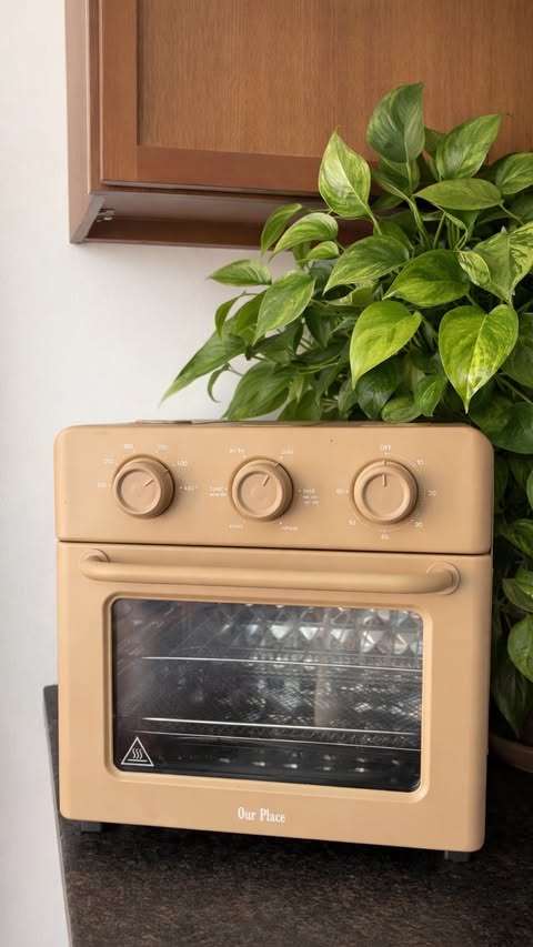 Instagram post by @veganzinga for from Our Place. Caption reads: I was gifted a Wonder Oven from @ourplace &....