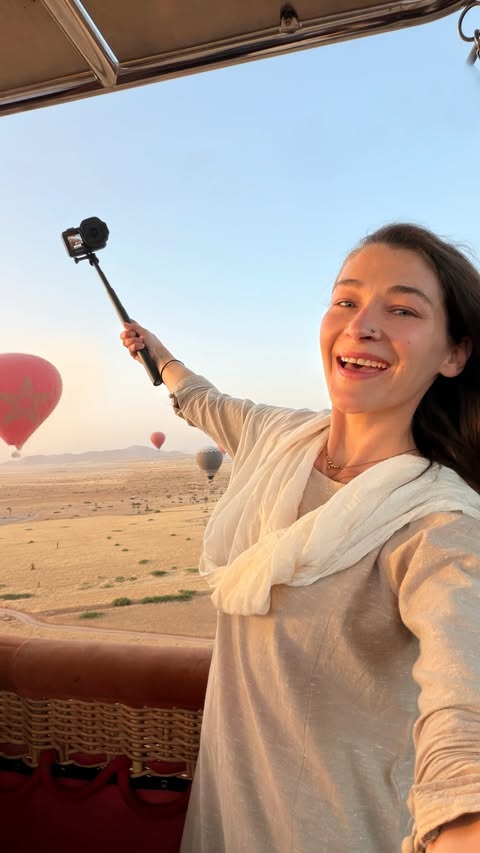 Instagram post by @rosiegabrielle for GoPro. Caption reads: [...] what a WILD one 🇲🇦 I was invited by @gopro....