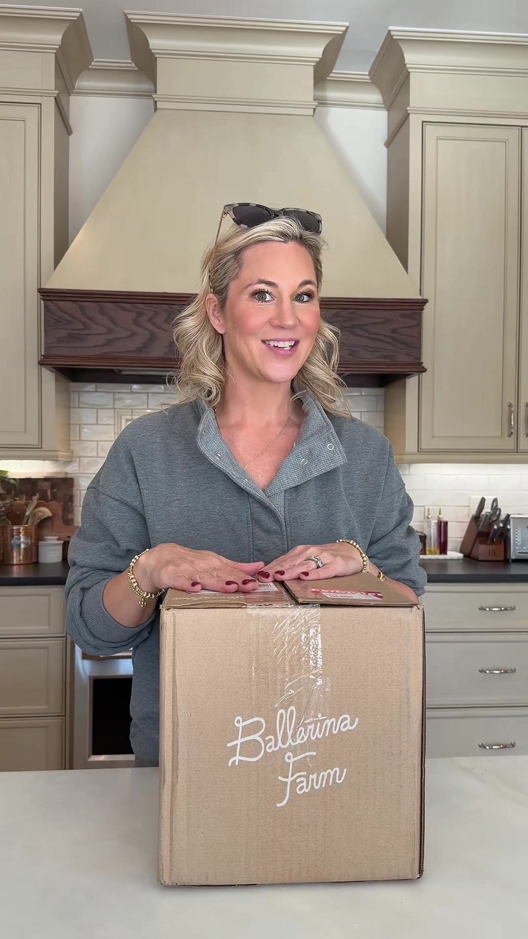 TikTok post by @ashley.jernigan for Ballerina Farm. Caption reads: This wellness bundle from @Ballerina Farm Store is....