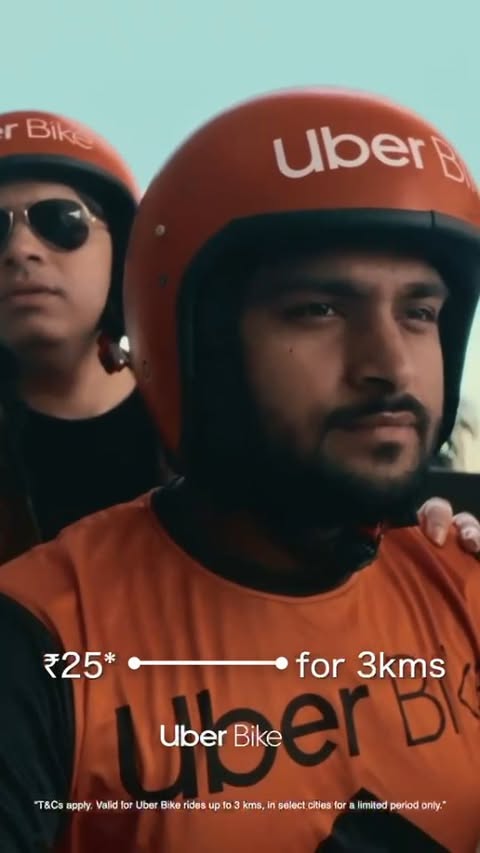 Instagram post by @kaushiknc for Uber. Caption reads: [...] lo drive cheyyadam kastam gaa unte,....