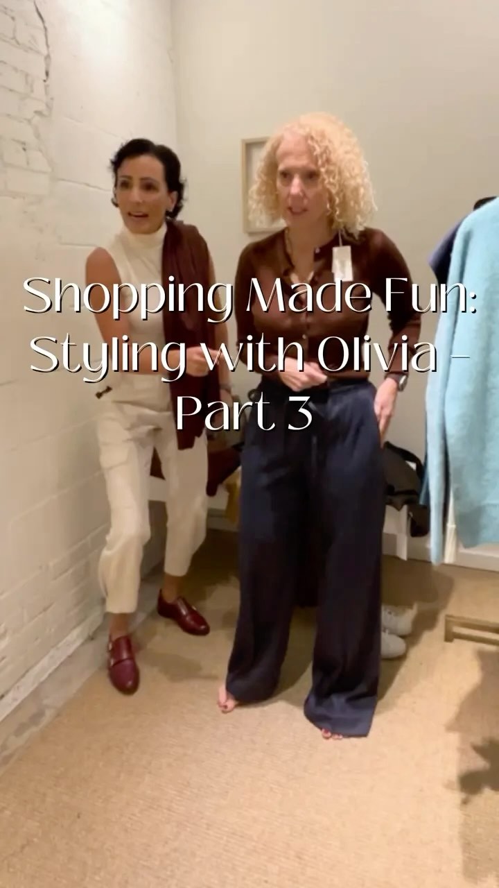 Instagram post by @stylewitheugenia for Vince. Caption reads: Part 3 of styling with Olivia! We had so much fun....