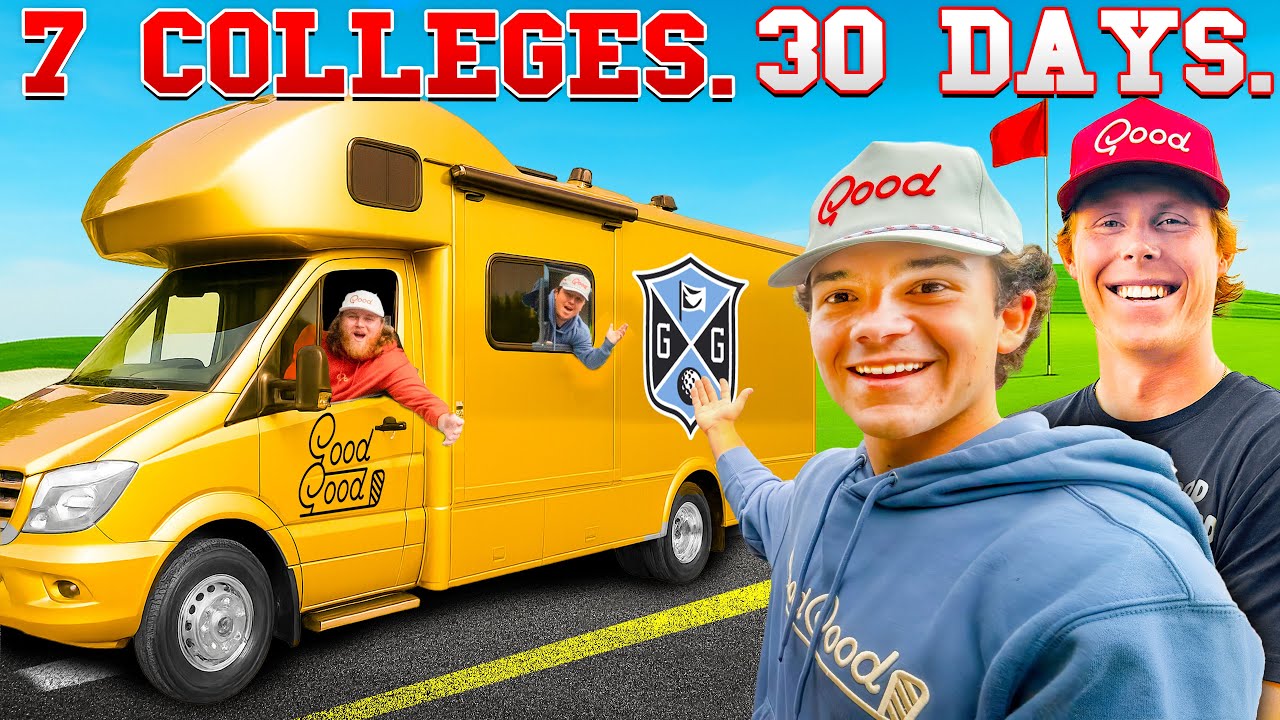 YouTube post by @goodgoodextra for Underdog Fantasy. Caption reads: The Good Good College Road Trip || Episode 1.