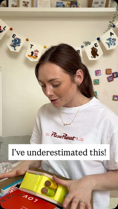 Instagram post by @thespeechmummy for Lovevery. Caption reads: Adds @lovevery.europe to my list off things I get....