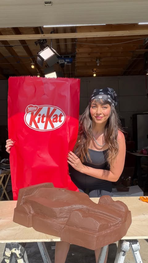 Instagram post by @briony for KITKAT. Caption reads: [...] Chocolate Bar Partner of Formula 1®....