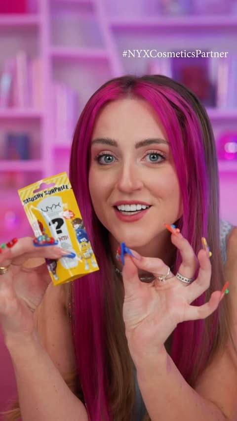Instagram post by @hopescope for Walmart. Caption reads: [...] Balm X M&Ms SURPRIZE with me! Shop now....