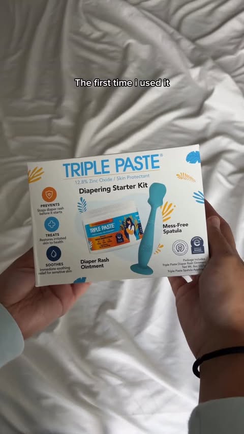Instagram post by @angieegalvann for Triple Paste. Caption reads: Tried all the diaper rash creams… and Triple Paste....