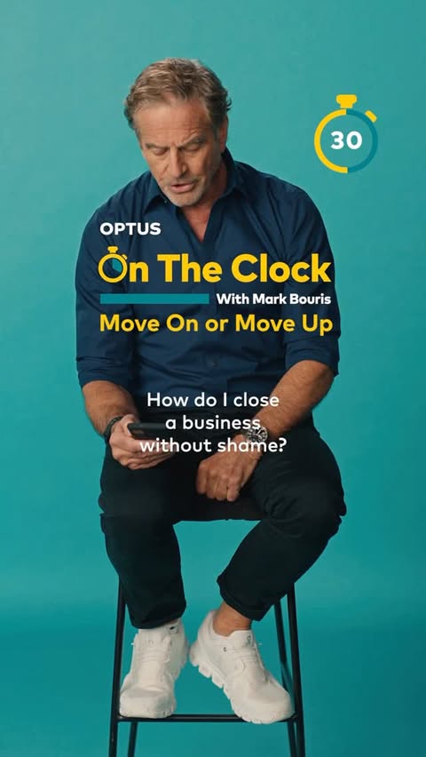 Instagram post by @mark_bouris for Optus. Caption reads: [...] double down? 

In the latest season of Optus....