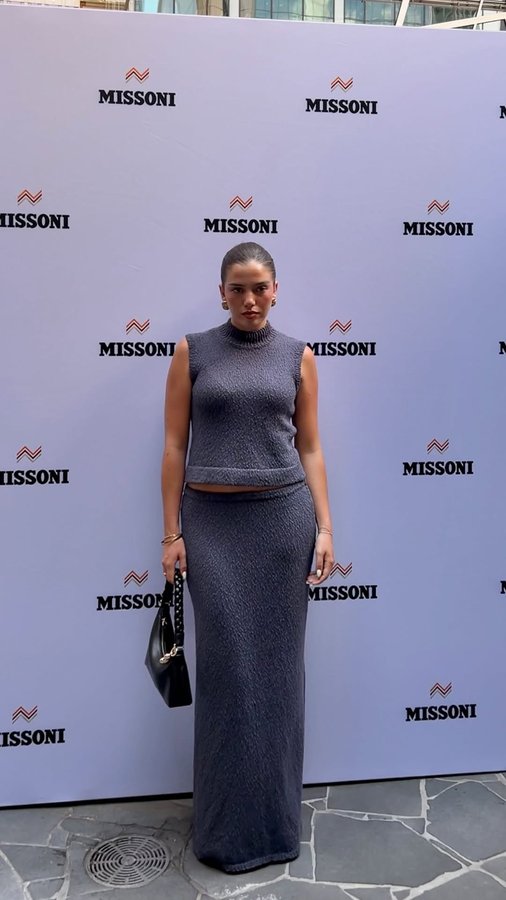 Instagram post by @kirralee for Missoni. Caption reads: an evening with @missoni.