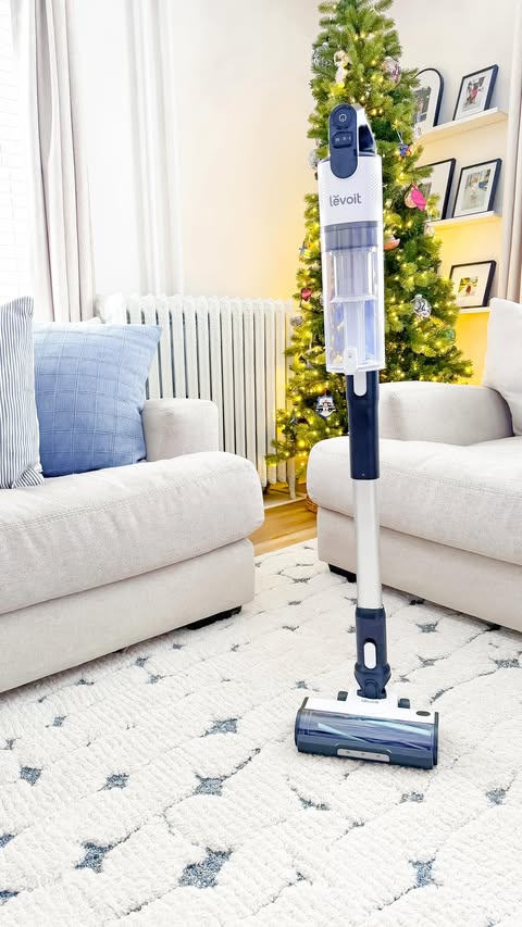 Instagram post by @madissonstickel for Levoit. Caption reads: The holiday season is always messy but that....