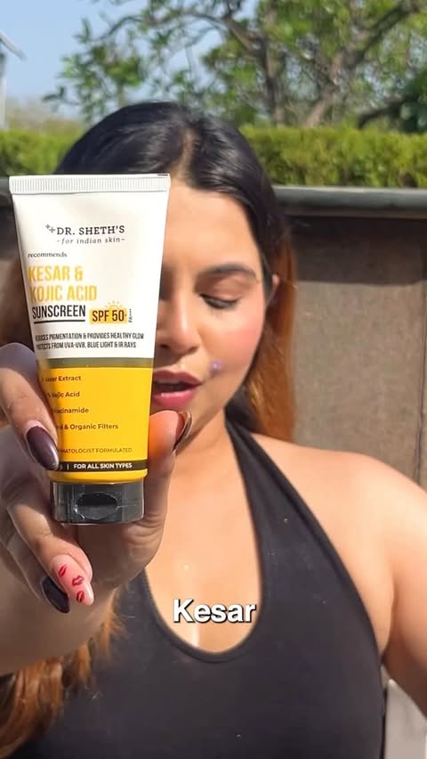 Instagram post by @why.so.extra.affy for Dr Sheths. Caption reads: [...] protected, bright & unbothered ☀️✨ @drsheths....