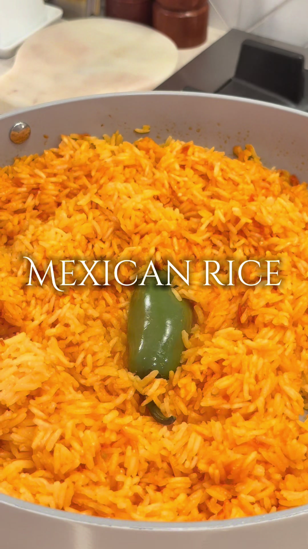 TikTok post by @keekeeshaye for Graza. Caption reads: [...] 2 cups jasmine rice 2 tbsp @Graza olive oil....