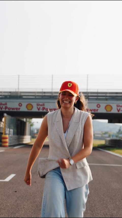 Instagram post by @myriadrecipes for FAGE. Caption reads: [...] at Fiorano circuit of Ferrari invited by....