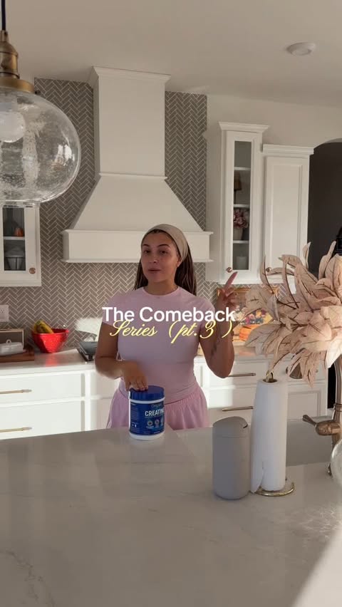 Instagram post by @themayagraves for Orgain. Caption reads: [...] let’s talk creatine - specifically....