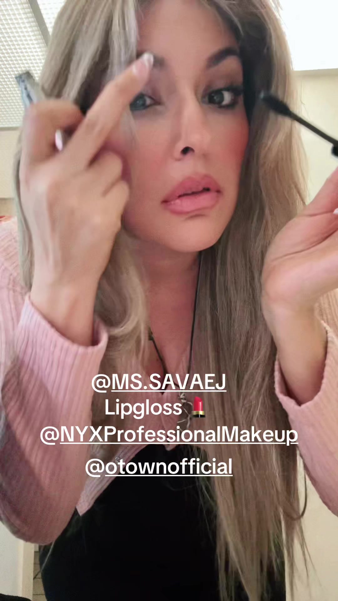 TikTok post by @msmamifafo2.0 for NYX Professional Makeup HR. Caption reads: Not me here jamming to o-town liquid dreams....