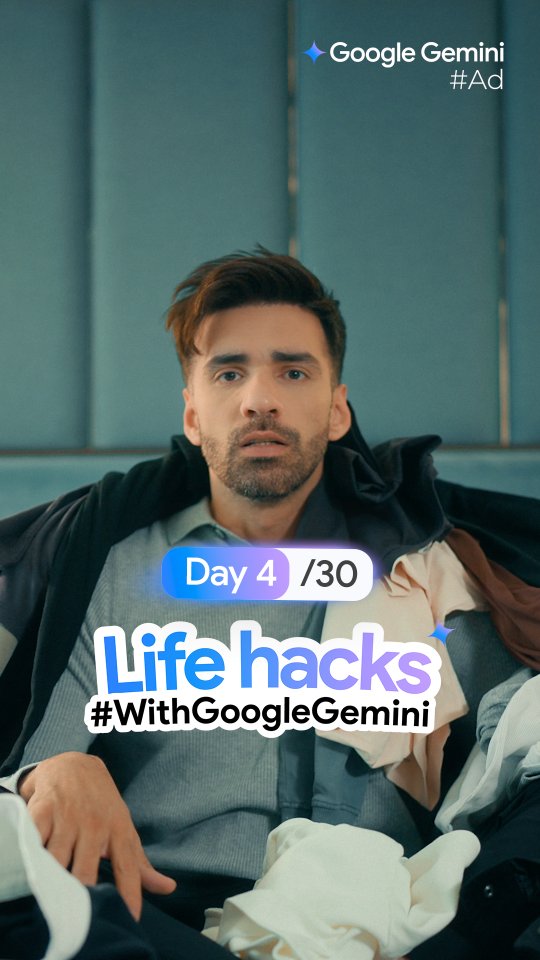 Instagram post by @avinashtiwary15 for Google India. Caption reads: I asked Google Gemini to help me put together my....