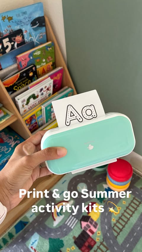 Instagram post by @my_busy_kid for Phomemo. Caption reads: Comment ‘PRINTER’ to get the link with an....