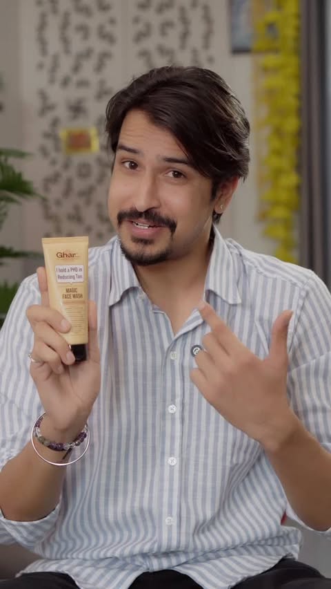 Instagram post by @manoj.k.dadhich for GHAR SOAPS. Caption reads: [...] deserves care that actually shows. GharSoaps....