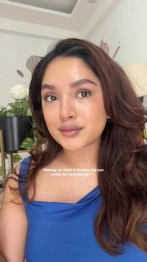Instagram post by @janikaaparmar for Laura Mercier. Caption reads: [...] look at this glow 🥹 You can Shop....