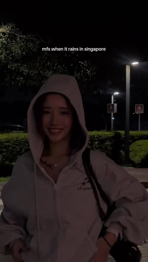 Instagram post by @chloecloudy for Shopee Singapore. Caption reads: main character or what? 🙂‍↔️ Hoodie set:....