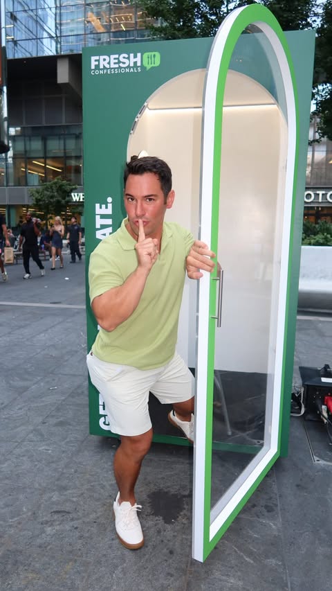 Instagram post by @tommybracco for HelloFresh US. Caption reads: @hellofresh confessional reveal #ad Unfortunately,....