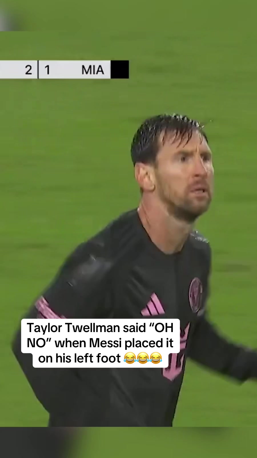 TikTok post by @espnfc for Major League Soccer. Caption reads: He knew what was coming 😆😆😆 (via @Major League....