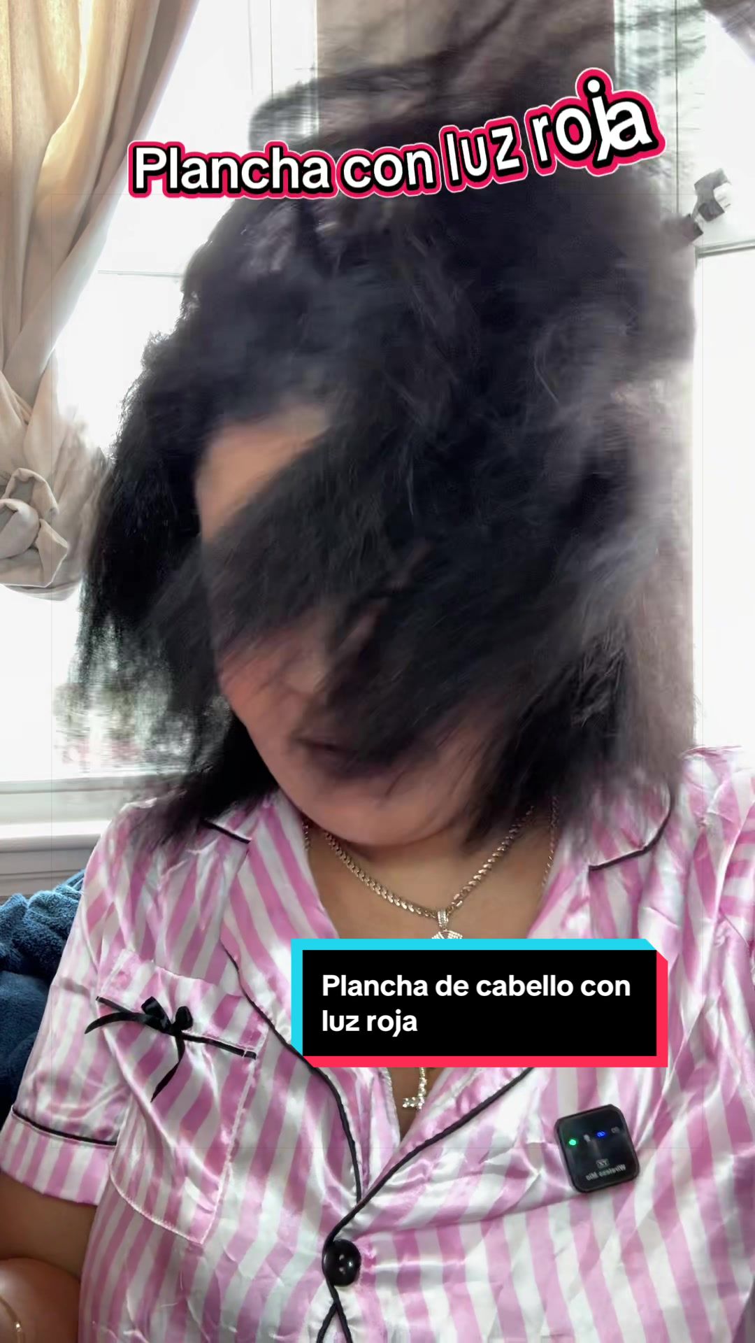 TikTok post by @yhopk84 for Forlifa. Caption reads: [...] #planchadecabello #cabellolacio....