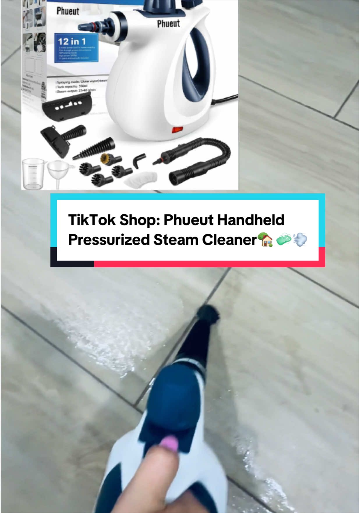 TikTok post by @vibewithmiiimiii for Phueut. Caption reads: @Phueut Direct @Phueut-Official ✨ Deep cleaning....