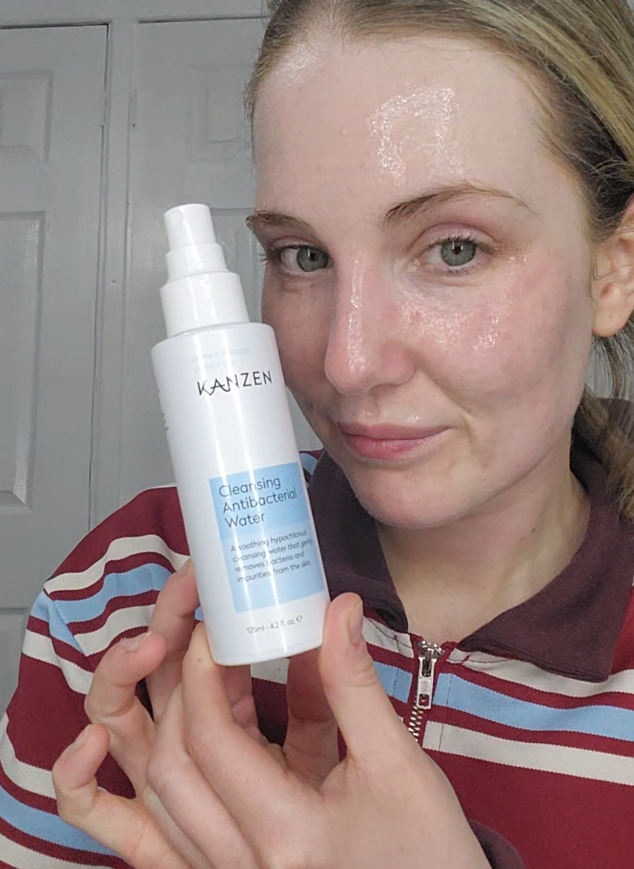 TikTok post by @aprilm930 for Kanzen Skincare. Caption reads: @Kanzen Skincare #accessing #tiktokmademebuylt....