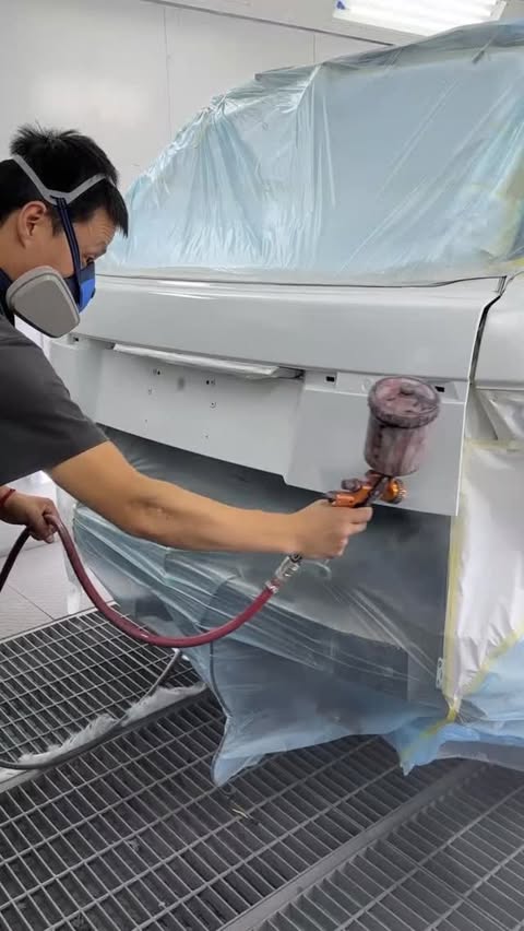 Instagram post by @justfixityt for Land Rover. Caption reads: Part 3: (Painting and interior assembly)Range....
