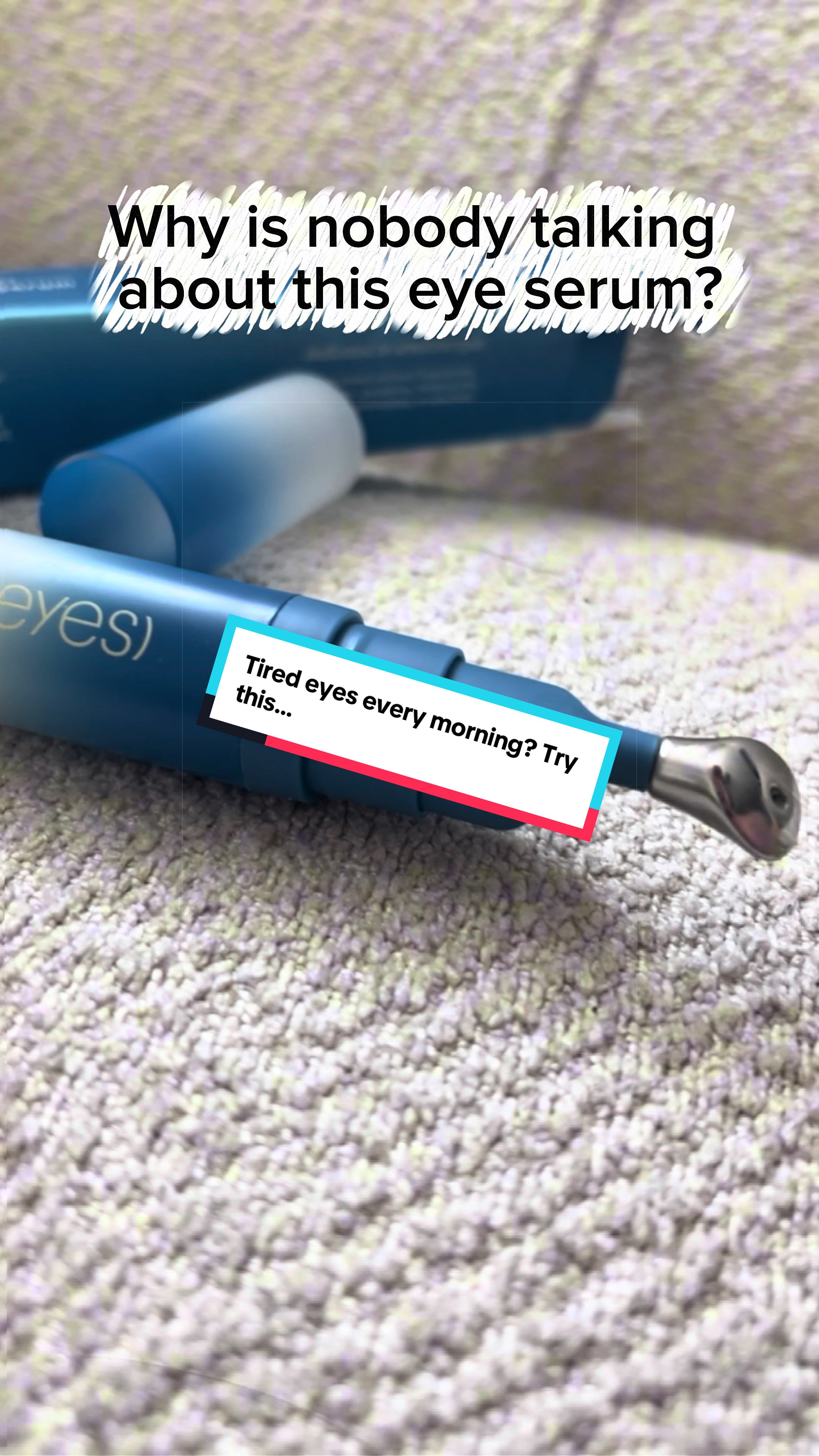 TikTok post by @dailyblendvibes for In My Eyes. Caption reads: [...] luxury for your under eyes… ✨ The (In My....