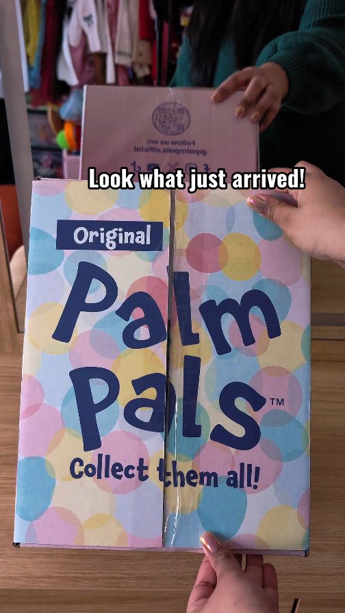 Instagram post by @novelleandmommy for Palm Pals. Caption reads: @palmpals.official surprised us with the sweetest....