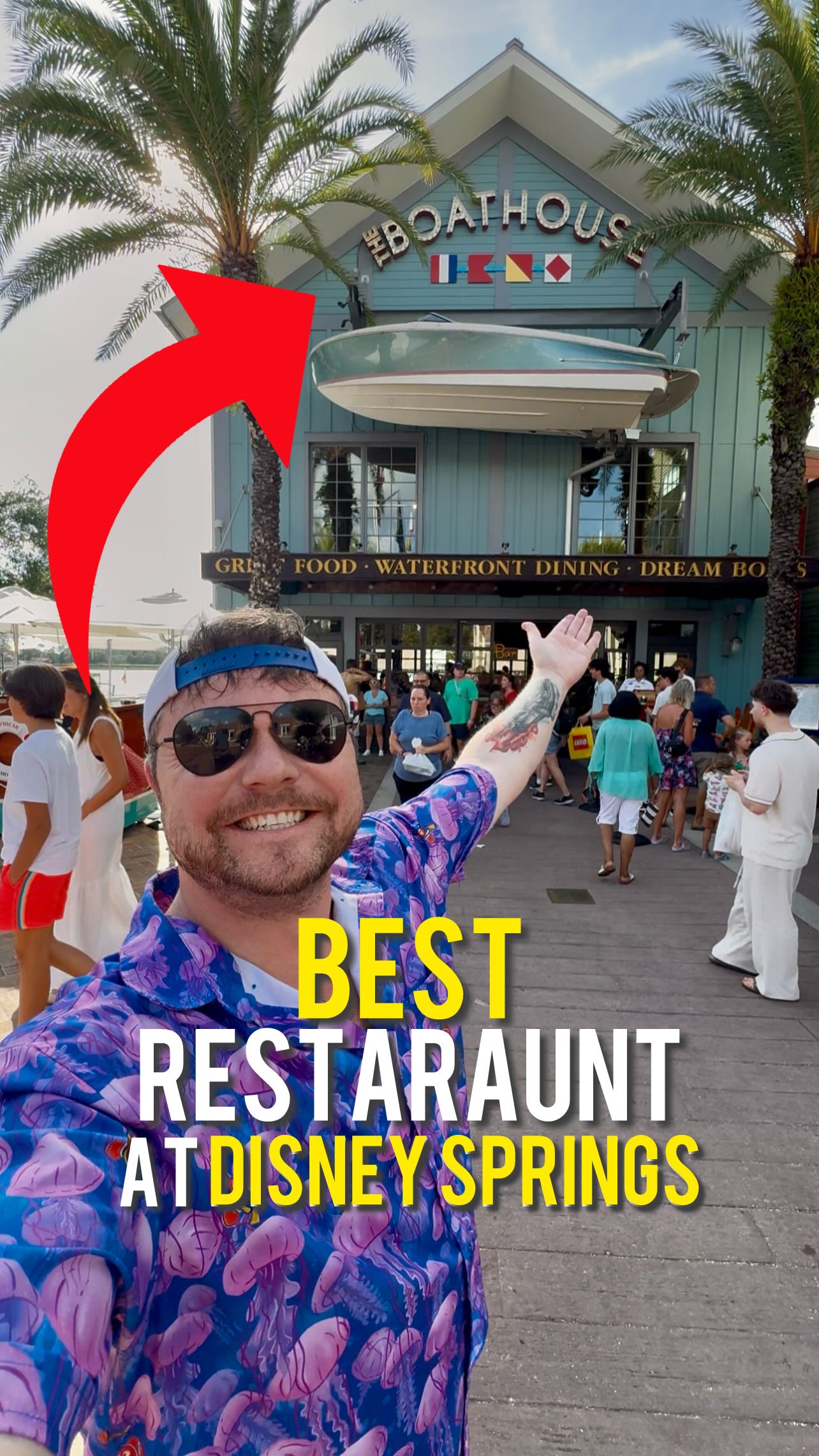 Instagram post by @spokesmayne for Disney Parks. Caption reads: ‼️ I Visited The Best Restaraunt At Disney Springs....