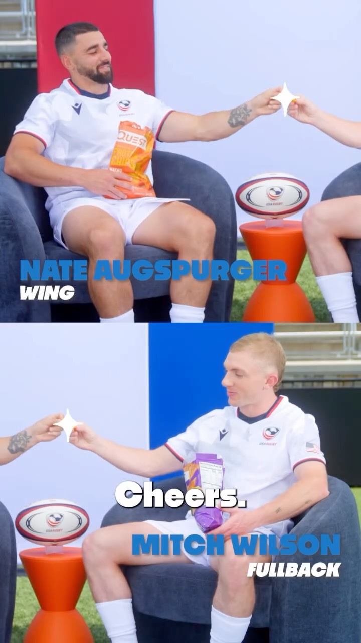 Instagram post by @nthanielchannel for Quest Nutrition. Caption reads: Training advice? ✅
Strangest eats on the road?....