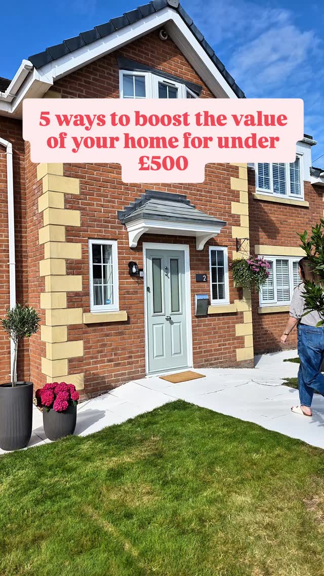 Instagram post by @kateandherhome for Wickes. Caption reads: AD I've made some small but impactful changes to....