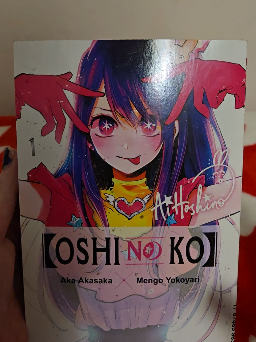 TikTok post by @xxwitch_of_the_wildsxx for ThriftBooks. Caption reads: #anime #oshinoko #thriftbooks #booktok....