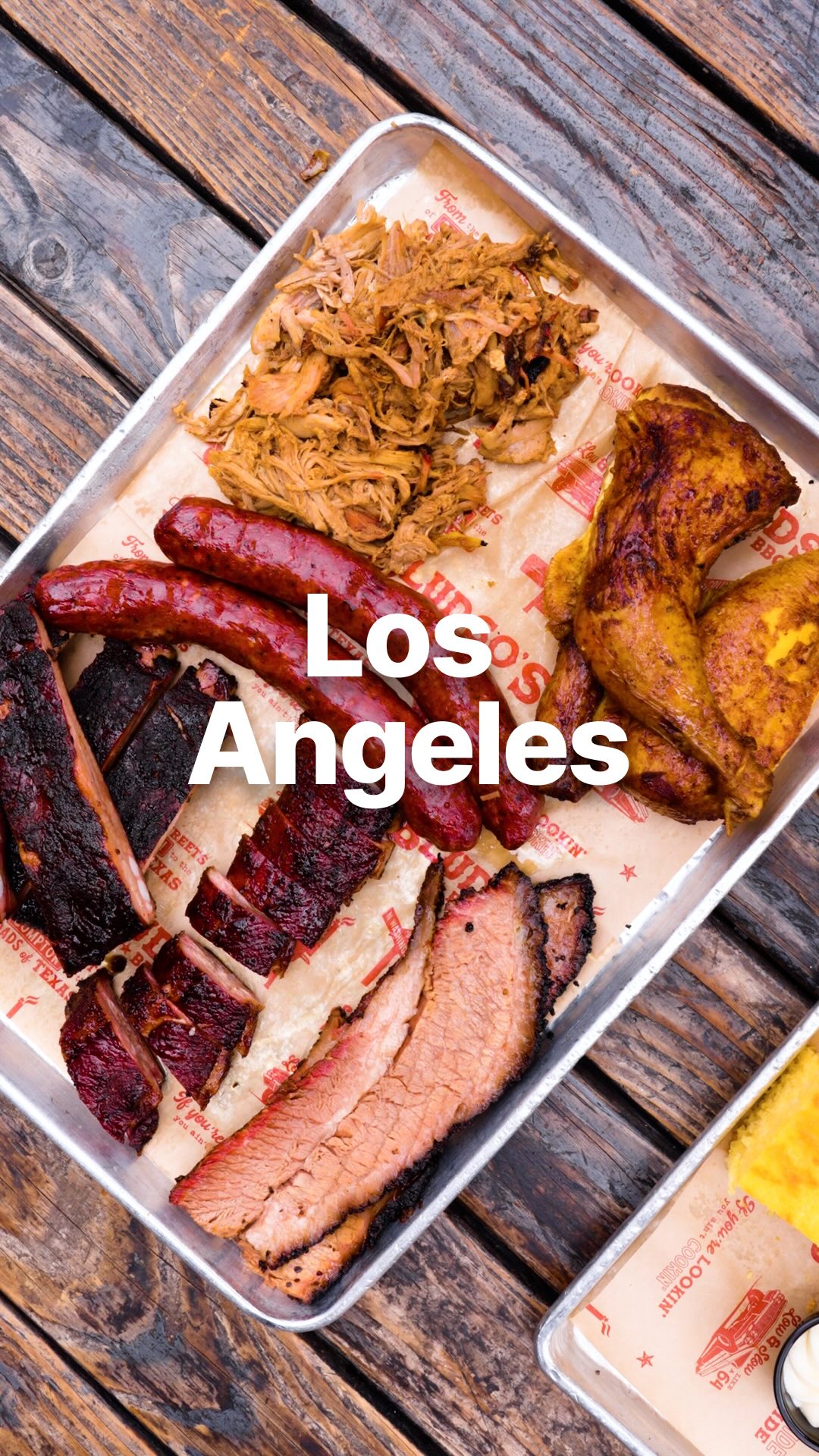 Instagram post by @michaelligier for Discover Los Angeles. Caption reads: I’ve never really explored bbq in LA before, but....