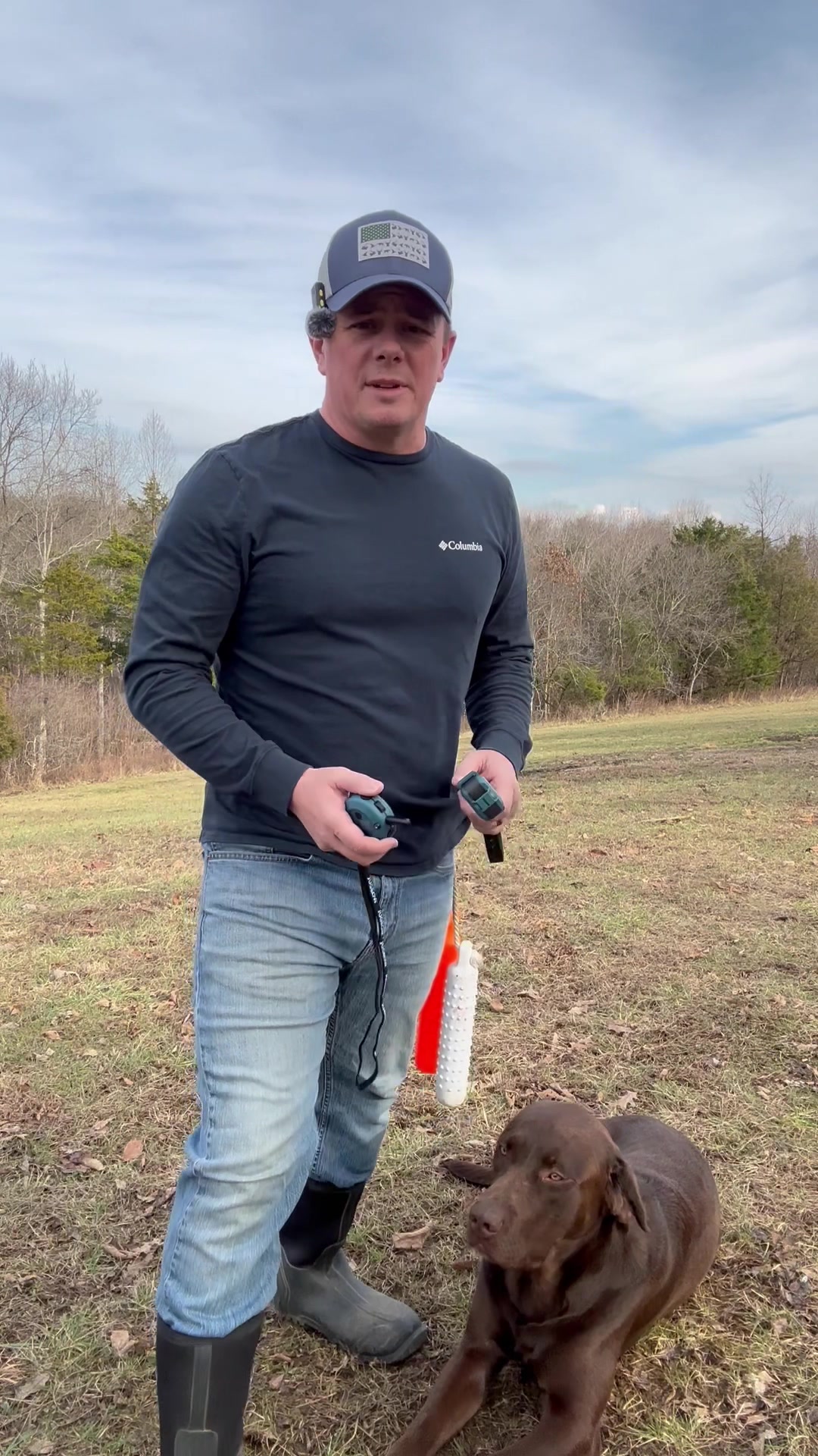 TikTok post by @retriever_ridge for Jugbow. Caption reads: [...] #dogtok #dogparents #dogtraining #fyp....