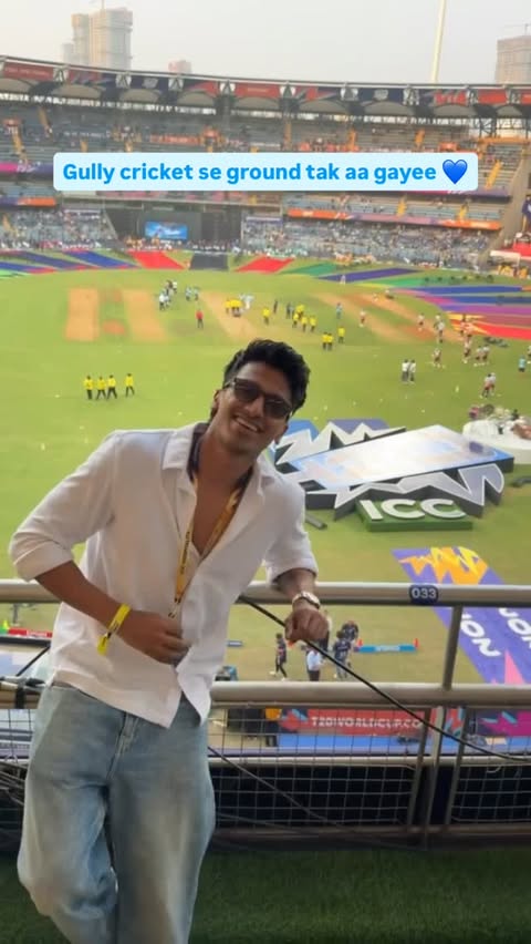 Instagram post by @rohitraghv_ for Marriott Bonvoy. Caption reads: [...] this legendary ground ♥️ Thanks to....