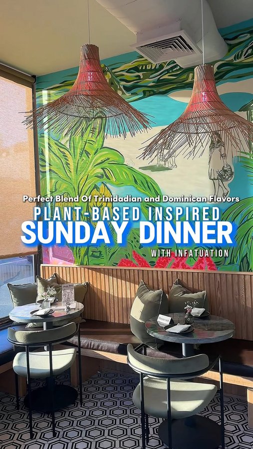 Instagram post by @healthyasamotha for The Infatuation. Caption reads: Celebrating the essence of Sunday Dinner at this....