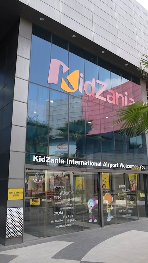 Instagram post by @dharmendrlodhii for KidZania. Caption reads: [...] Madhya Pradesh’s vibrant spirit to KidZania....