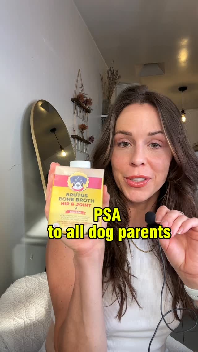 Instagram post by @danamoonme for Brutus Broth. Caption reads: [...] crazy for the chicken bone broth....