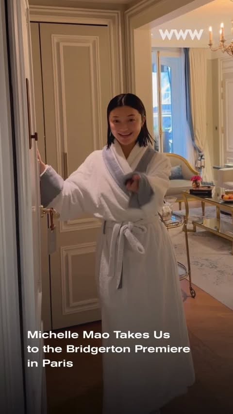 Instagram post by @michelleforbreakfast for Who What Wear. Caption reads: The Penwoods are in Paris! 🤍....