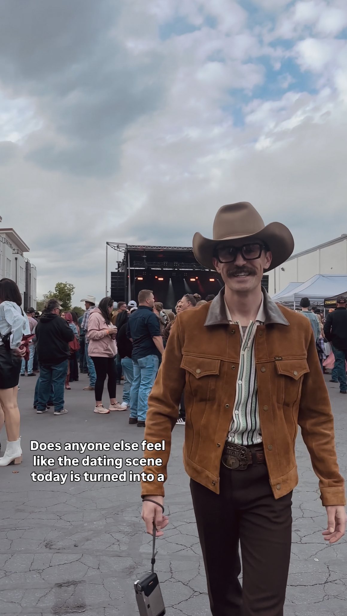 Instagram post by @sethmichaelstern for Bumble. Caption reads: Chat, is anyone else chalant? @bumble....