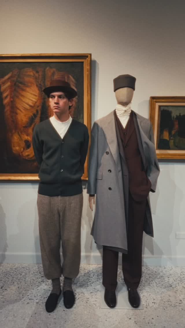 Instagram post by @reubenlarkin for Loro Piana. Caption reads: thank you for having me @loropiana at the SS26....