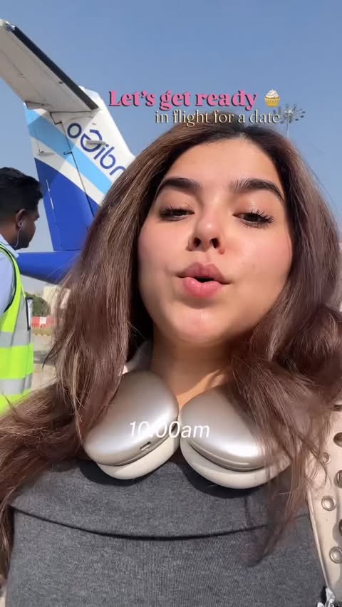 Instagram post by @inehabhandari for Praush Beauty. Caption reads: Getting Ready for him anywhere anytime is my thing....