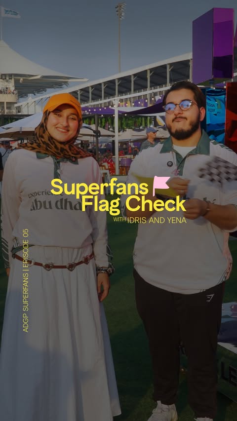 Instagram post by @yena.yaps for Visit Abudhabi. Caption reads: Do F1 fans really know F1? The @abudhabigp....