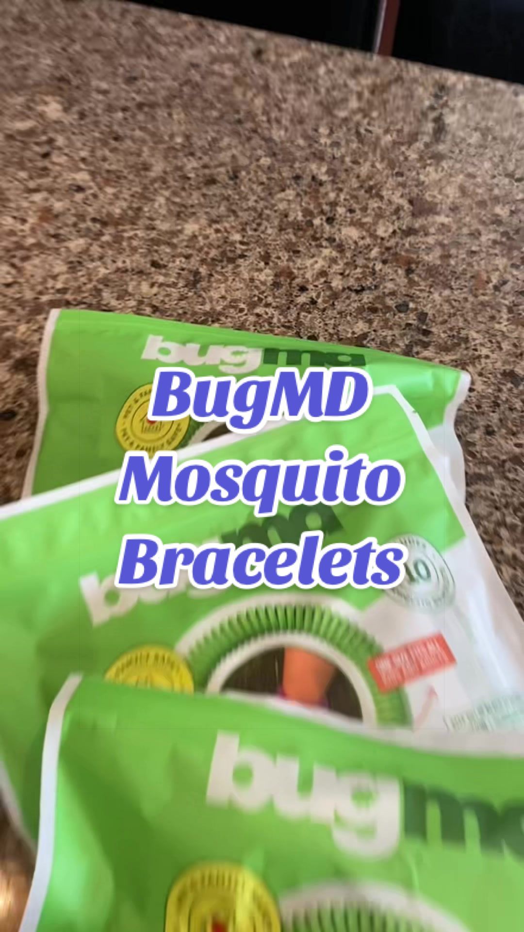 TikTok post by @mama5.finds for BugMD. Caption reads: [...] #bugbracelets #mosquitorepellant @BugMD.